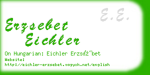 erzsebet eichler business card